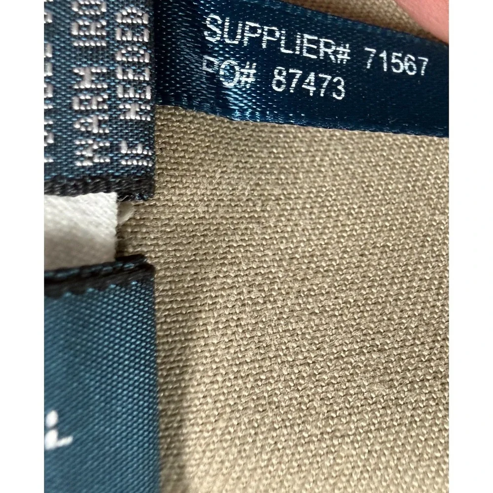 VTG Polo Ralph Lauren Ethan Pant Mens Khaki Pleated Cuffed Trouser  - 38x32